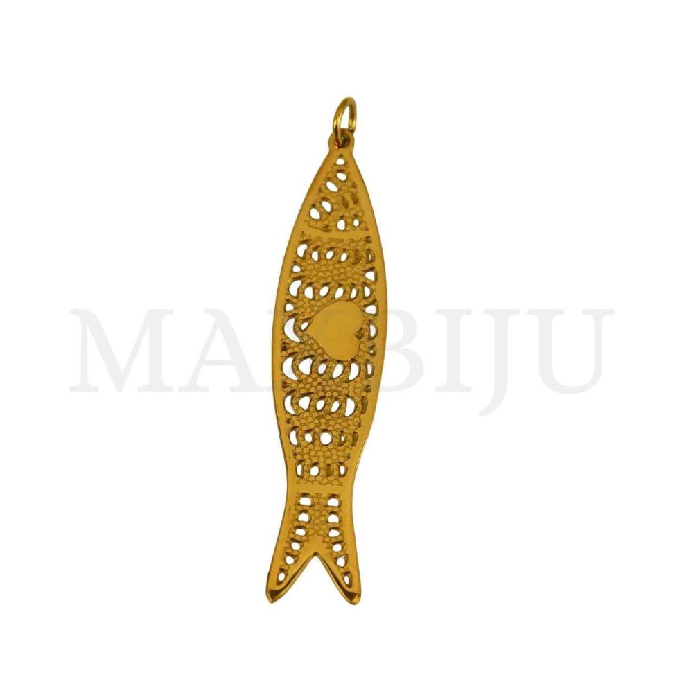 Stainless Steel Pendant -Fish 47x11mm