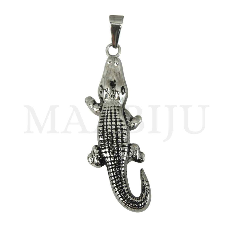 Stainless Steel Pendant - Aligator 23x71mm