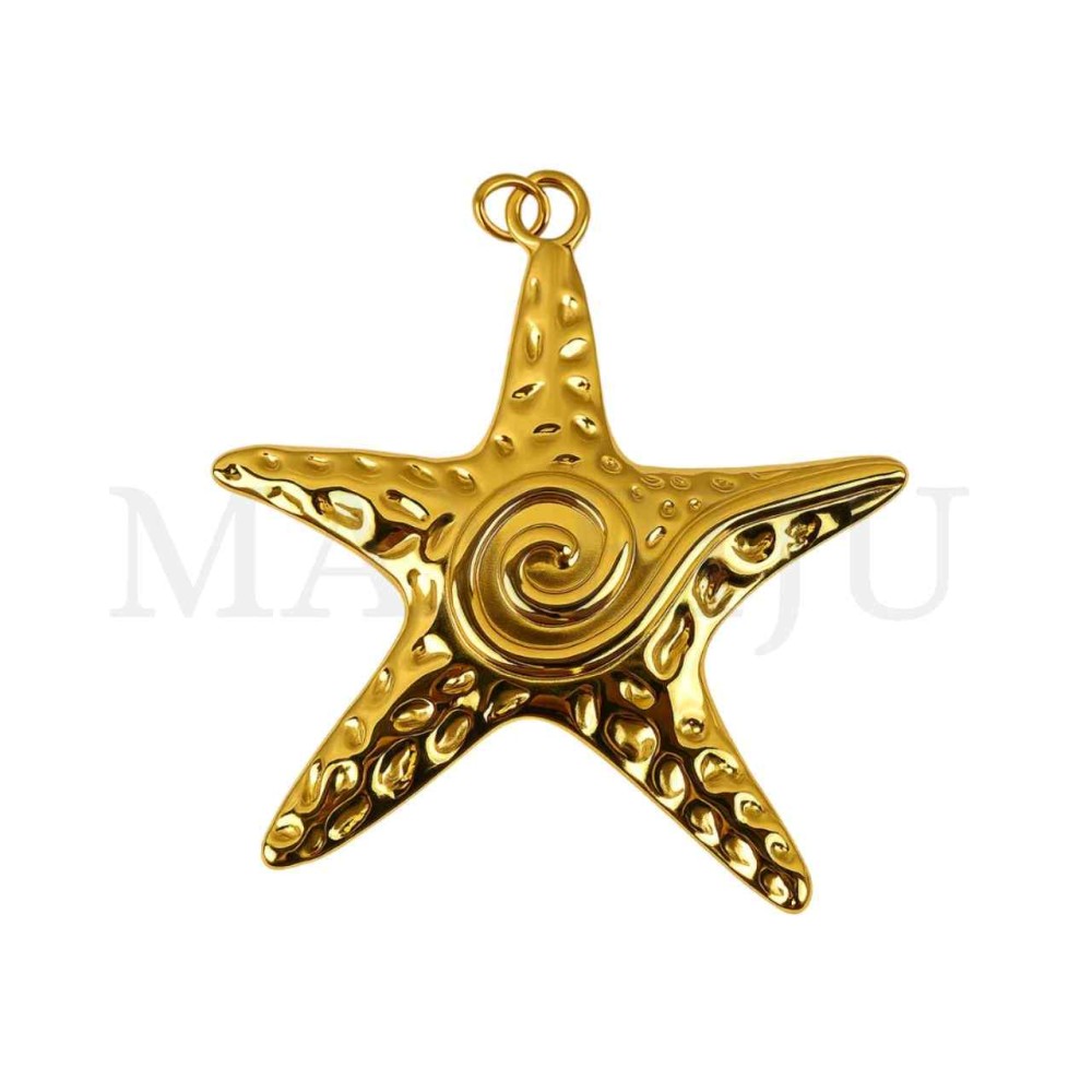 Stainless Steel Pendant - Starfish 63x77mm