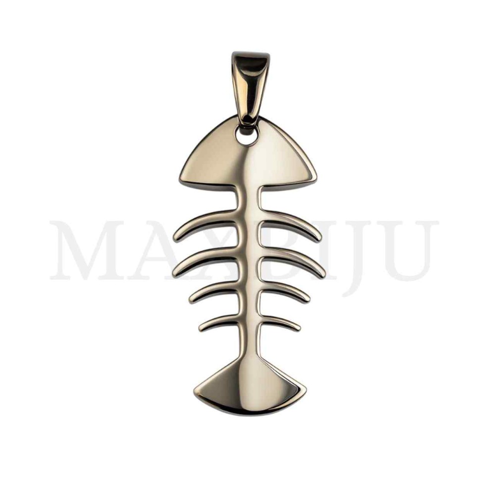 Stainless Steel Pendant -Fish 21x40mm