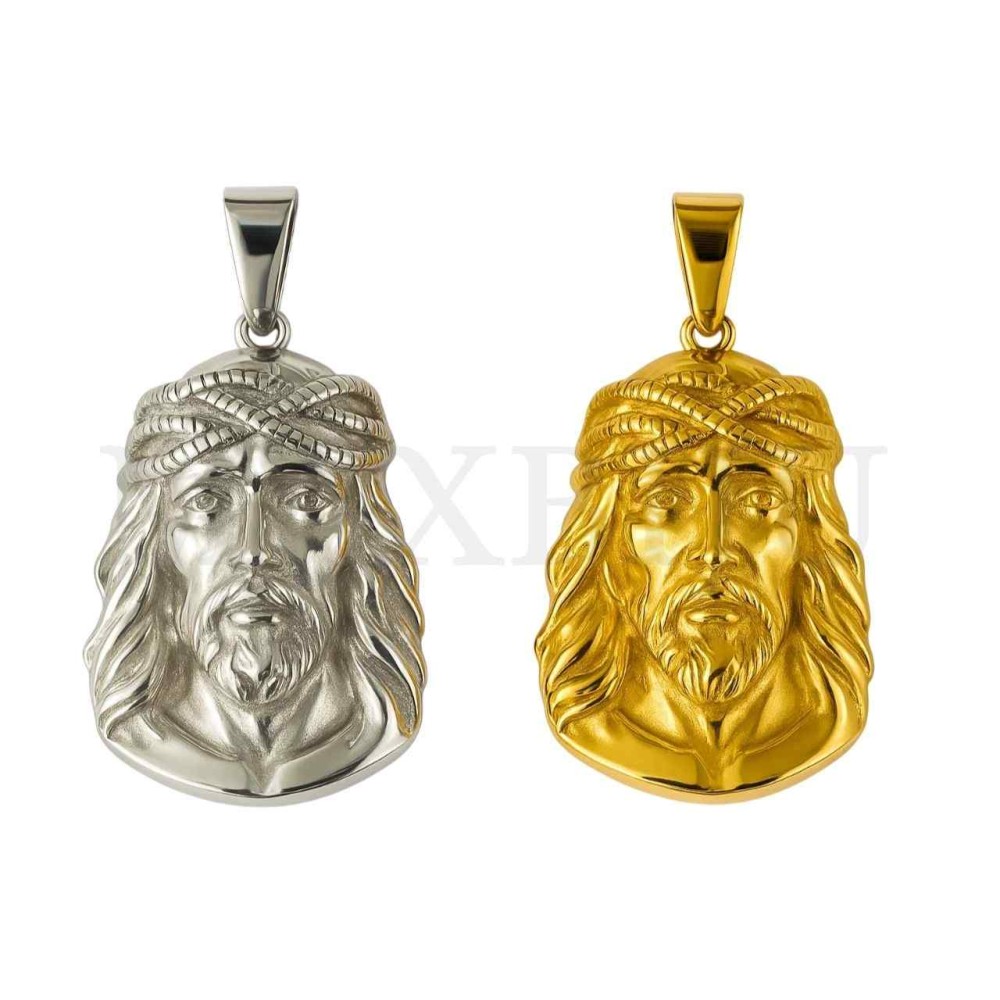 Stainless Steel Pendant - Jesus Christ 26x35mm
