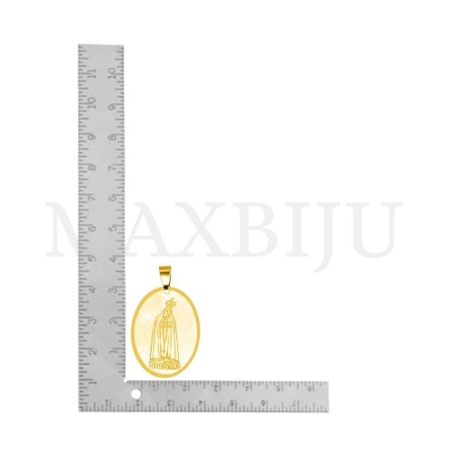 Stainless Steel Pendant - Our Lady of Fatima 25x35mm