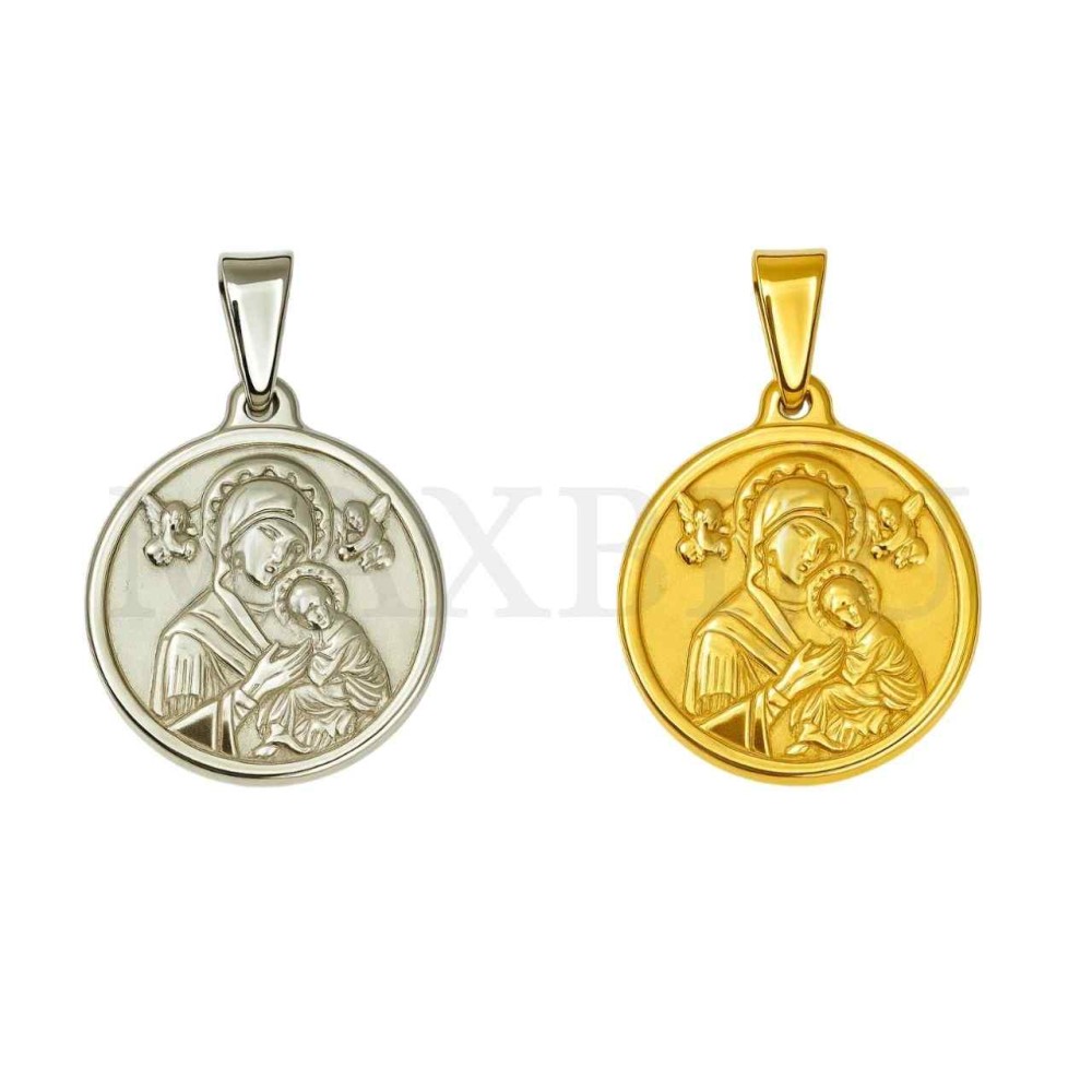 Stainless Steel Pendant - Our Lady of Mount Carmel 20mm