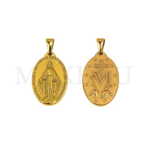 Stainless Steel Pendant - Virgin Mary 20x27mm