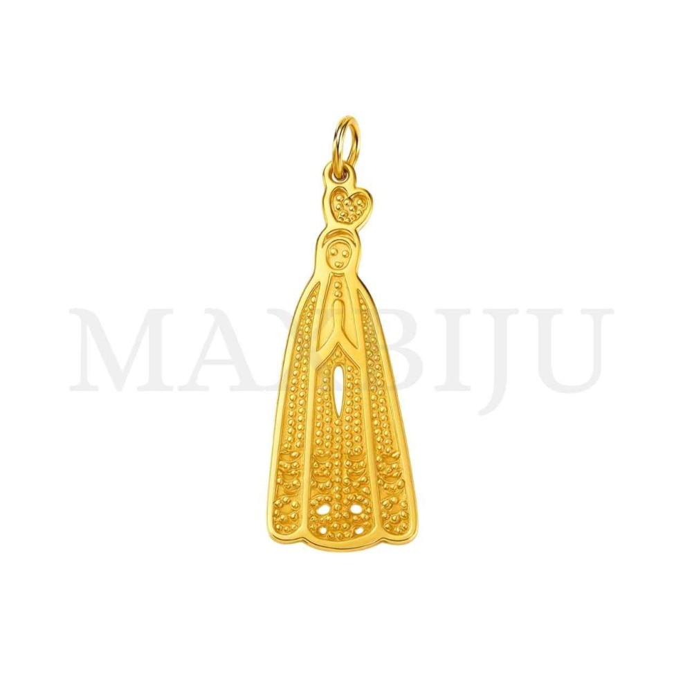 Stainless Steel Pendant - Our Lady of Fatima 12x31mm