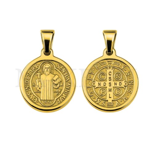 Stainless Steel Pendant - Saint Benedict 19mm