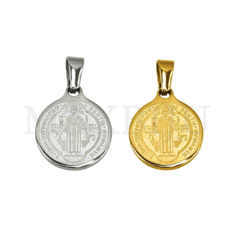 Stainless Steel Pendant - Saint Benedict 14mm