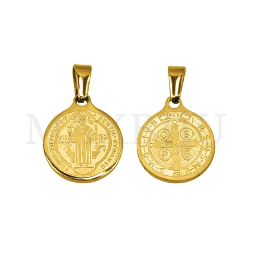 Stainless Steel Pendant - Saint Benedict 14mm