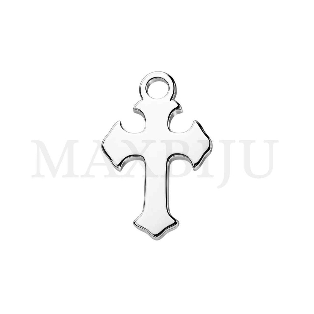 Stainless Steel Pendant-  Cross 7x10mm