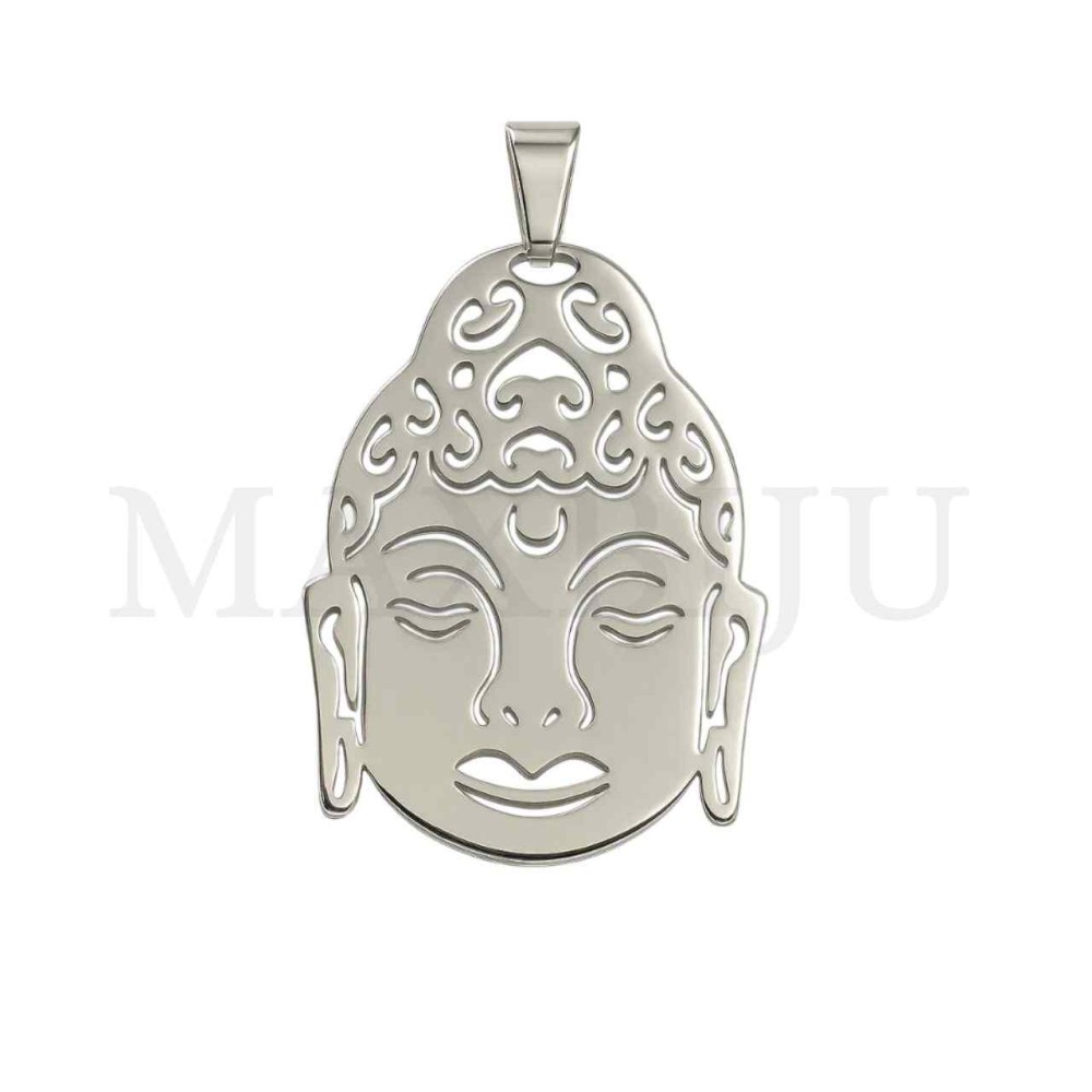 Stainless Steel Pendant - Monk 40x55mm