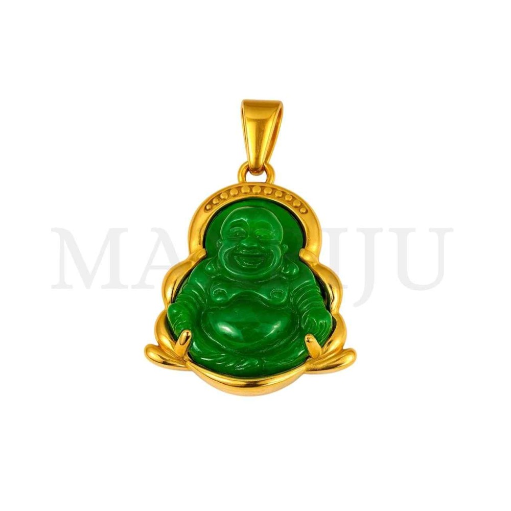 Stainless Steel Pendant - Buda 21x27mm