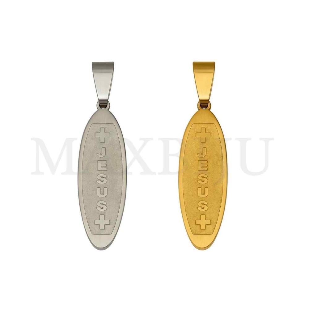 Stainless Steel Pendant - Jesus 10x32mm