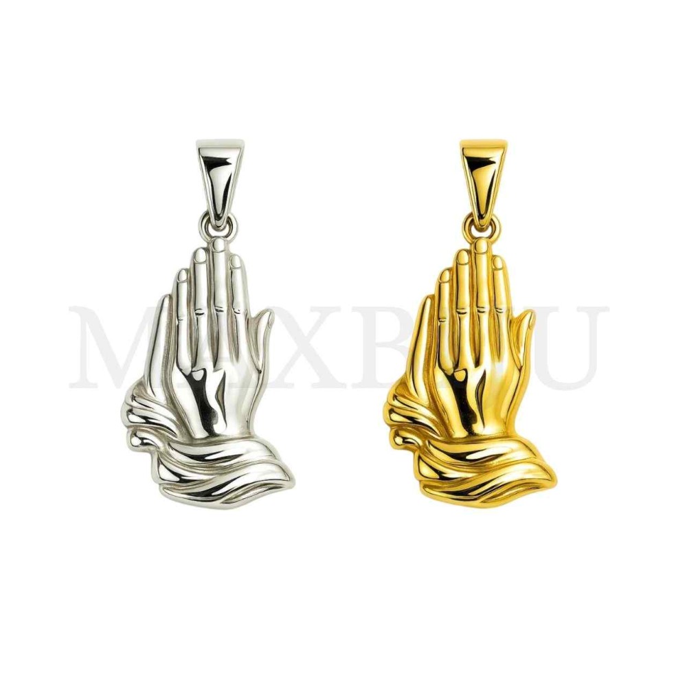 Stainless Steel Pendant - Prayer 22x35mm