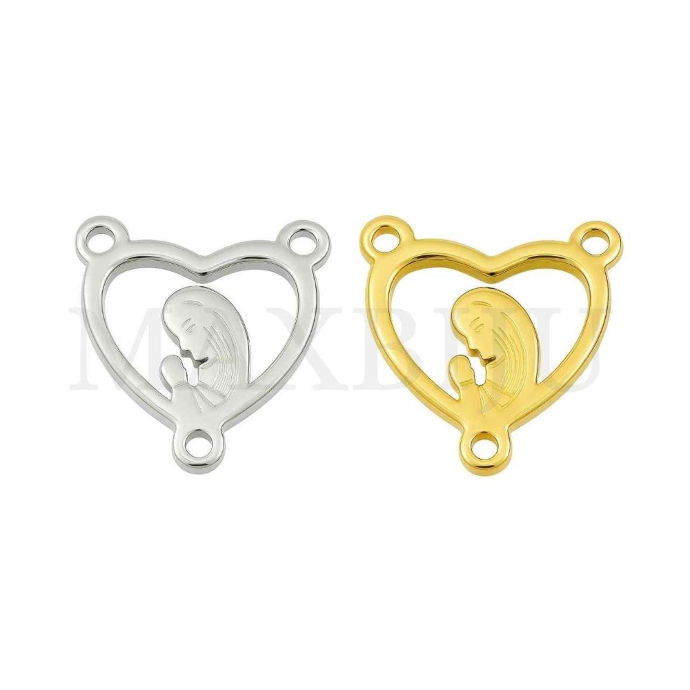 Stainless Steel Pendant-  "Our Lady" 12x10mm