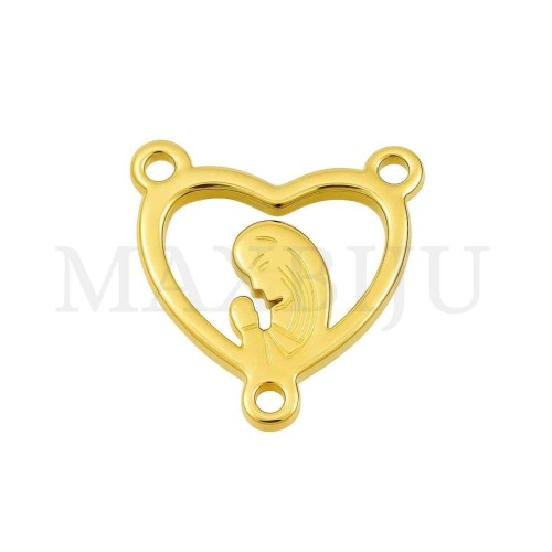 Stainless Steel Pendant-  "Our Lady" 12x10mm