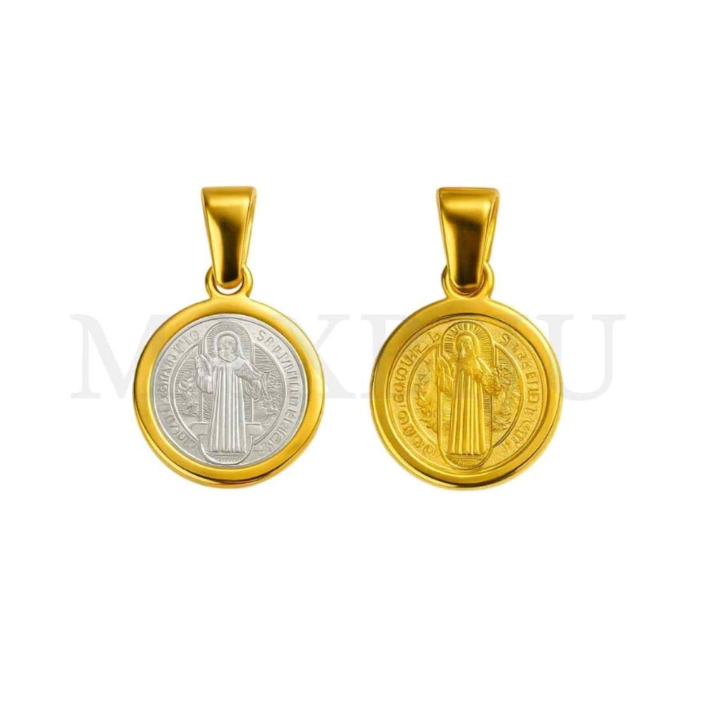 Stainless Steel Pendant- Saint Benedict12mm