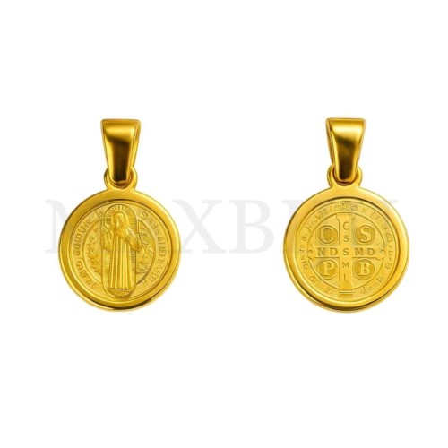 Stainless Steel Pendant- Saint Benedict12mm