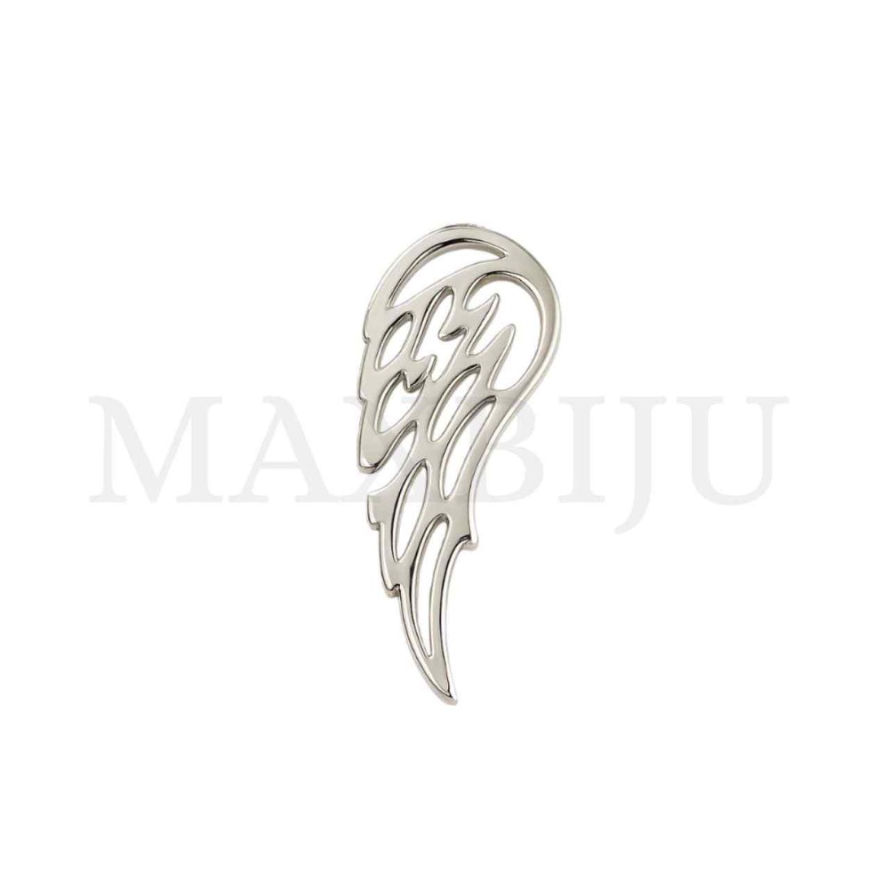 Stainless Steel Pendant - Angel Wings 6x19mm