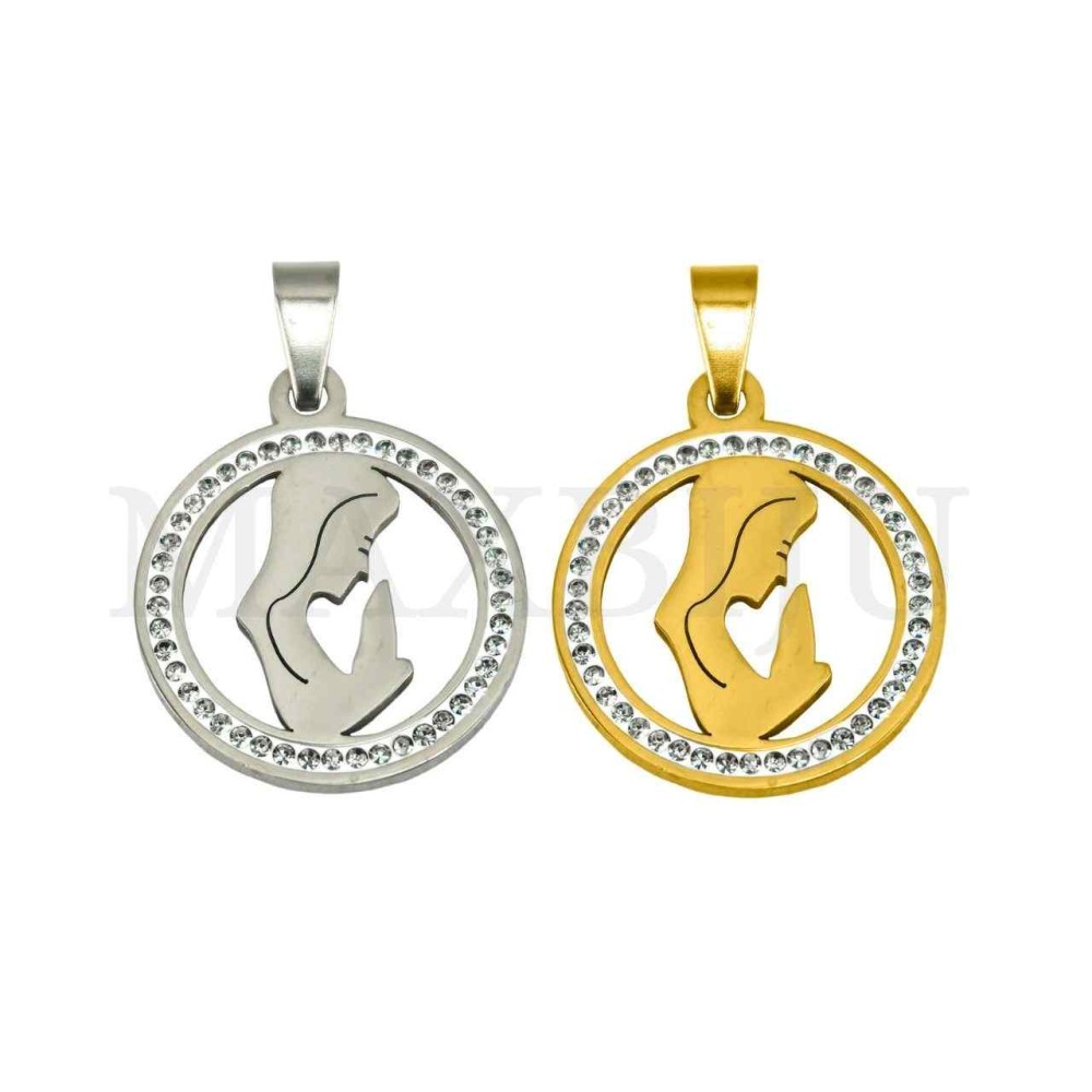 Stainless Steel Pendant-  "Our Lady" 20mm