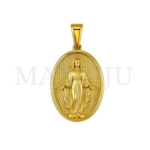 Stainless Steel Pendant  - Virgin Mary 27x36mm