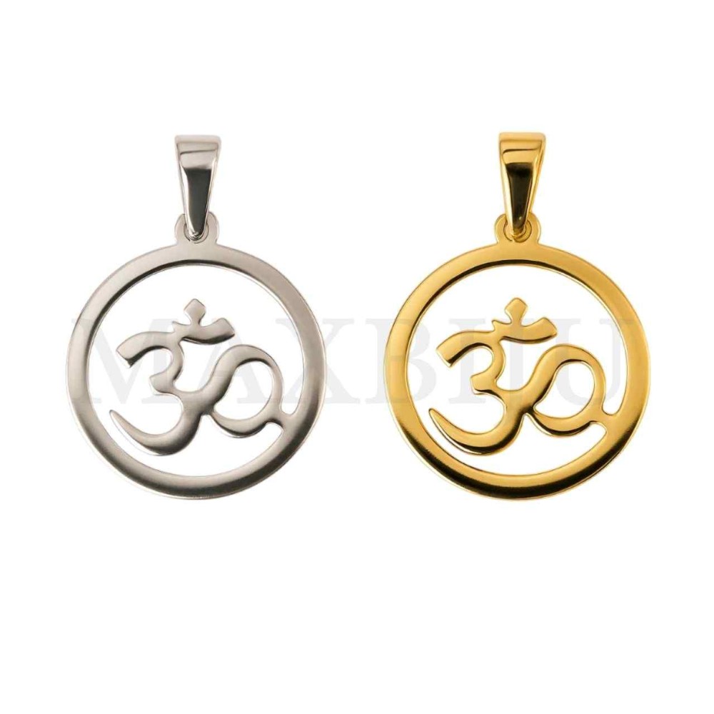 Stainless Steel Pendant-  Om 30mm