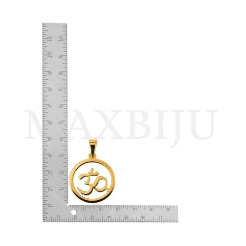 Stainless Steel Pendant-  Om 30mm