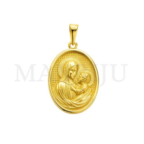 Stainless Steel Pendant - Our Lady of Mount Carmel 29x39mm