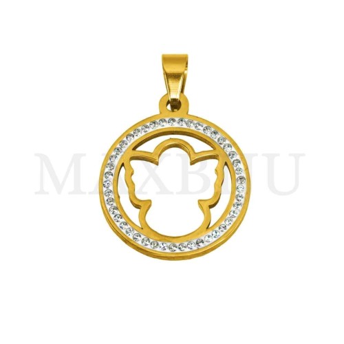 Stainless Steel Pendant - Angel 20mm