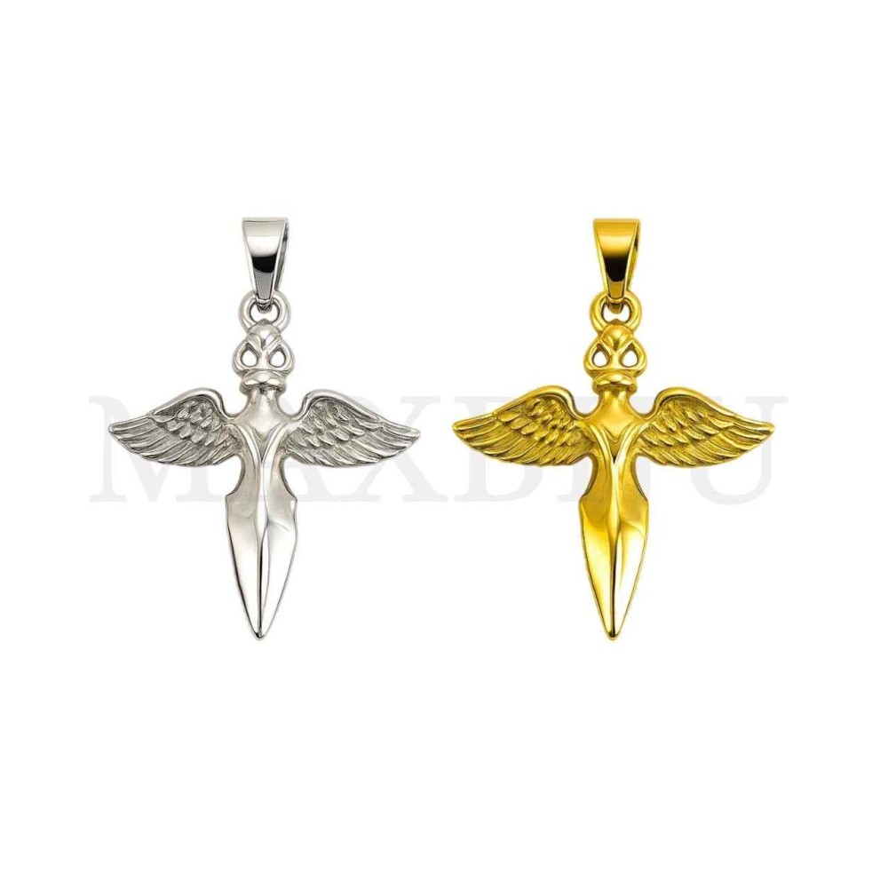 Stainless Steel Pendant - Sword 33x39mm