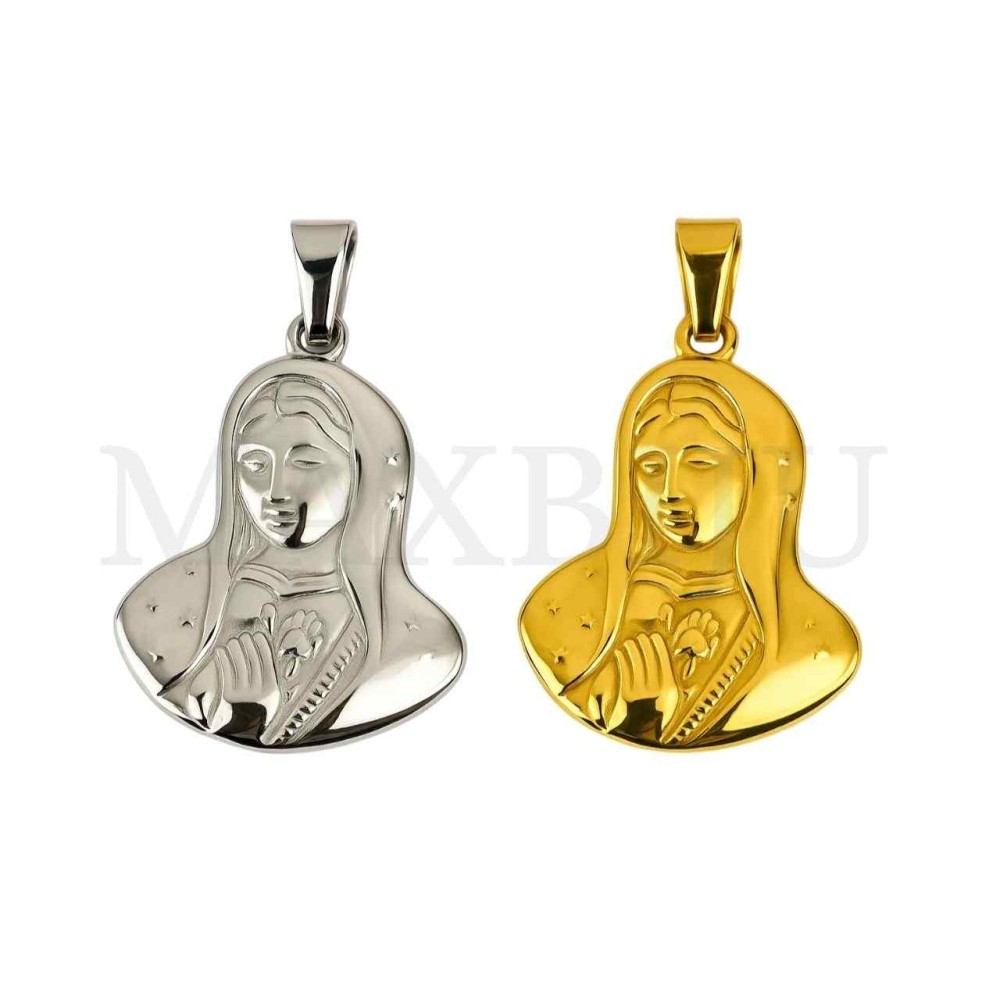 Stainless Steel Pendant - Our Lady of Guadalupe 31x40mm