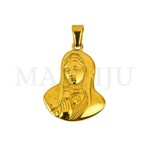 Stainless Steel Pendant - Our Lady of Guadalupe 31x40mm