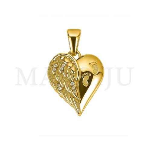 Stainless Steel Pendant - Heart 16x21mm