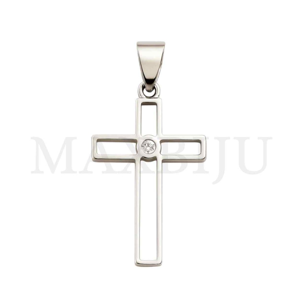 Stainless Steel Pendant - Cross 18x33mm
