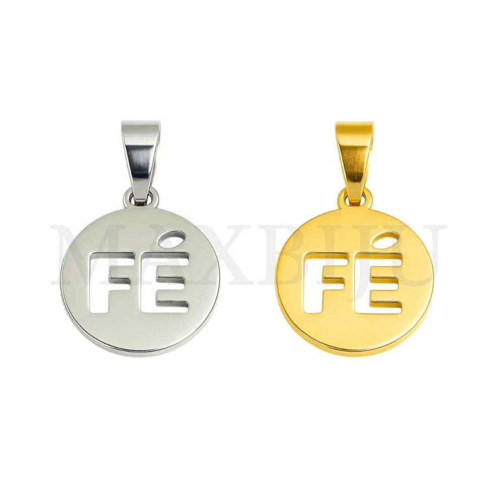 Stainless Steel Pendant - Fé 16mm