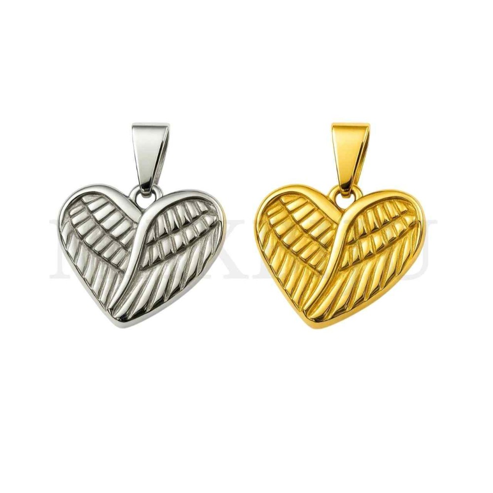 Stainless Steel Pendant - Heart 19x16mm