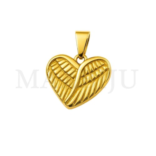 Stainless Steel Pendant - Heart 19x16mm