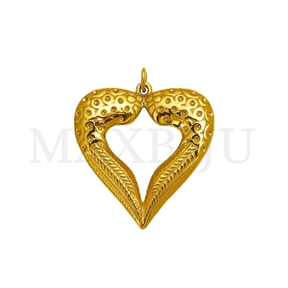 Stainless Steel Pendant - Heart 26x24mm