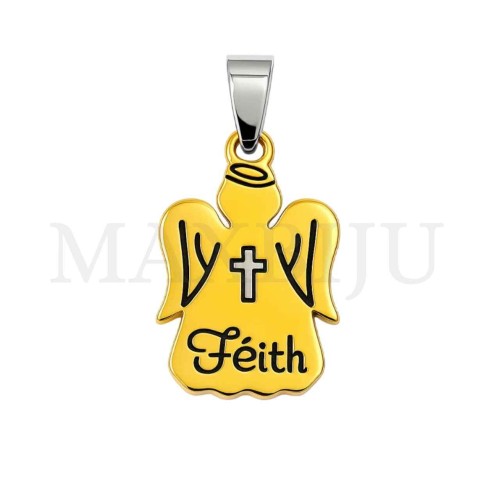 Stainless Steel Pendant - Angel 20x32mm