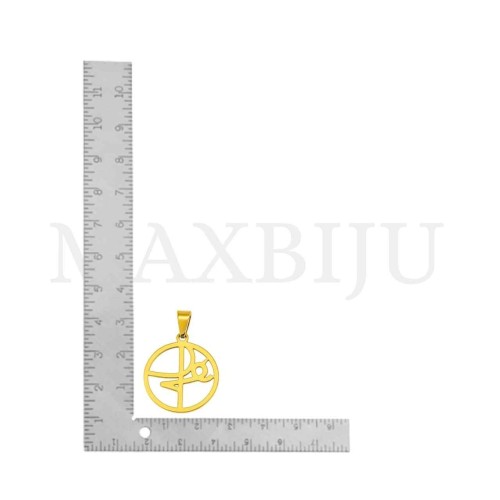 Stainless Steel Pendant - "Fé" 25mm