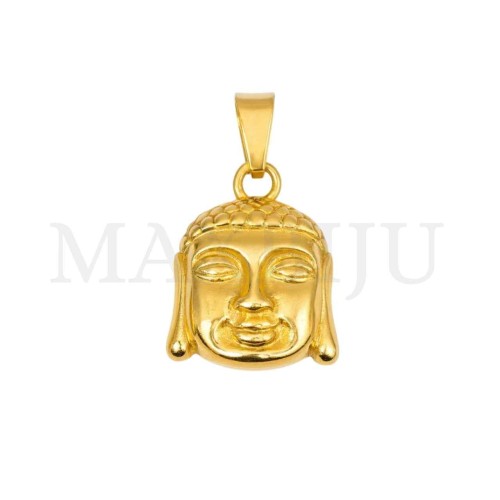 Stainless Steel Pendant - Buda 20x27mm