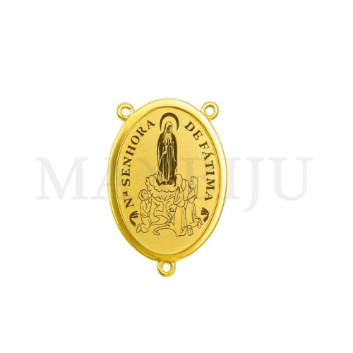 Stainless Steel Pendant - "Nossa Senhora de Fátima" 15x23mm