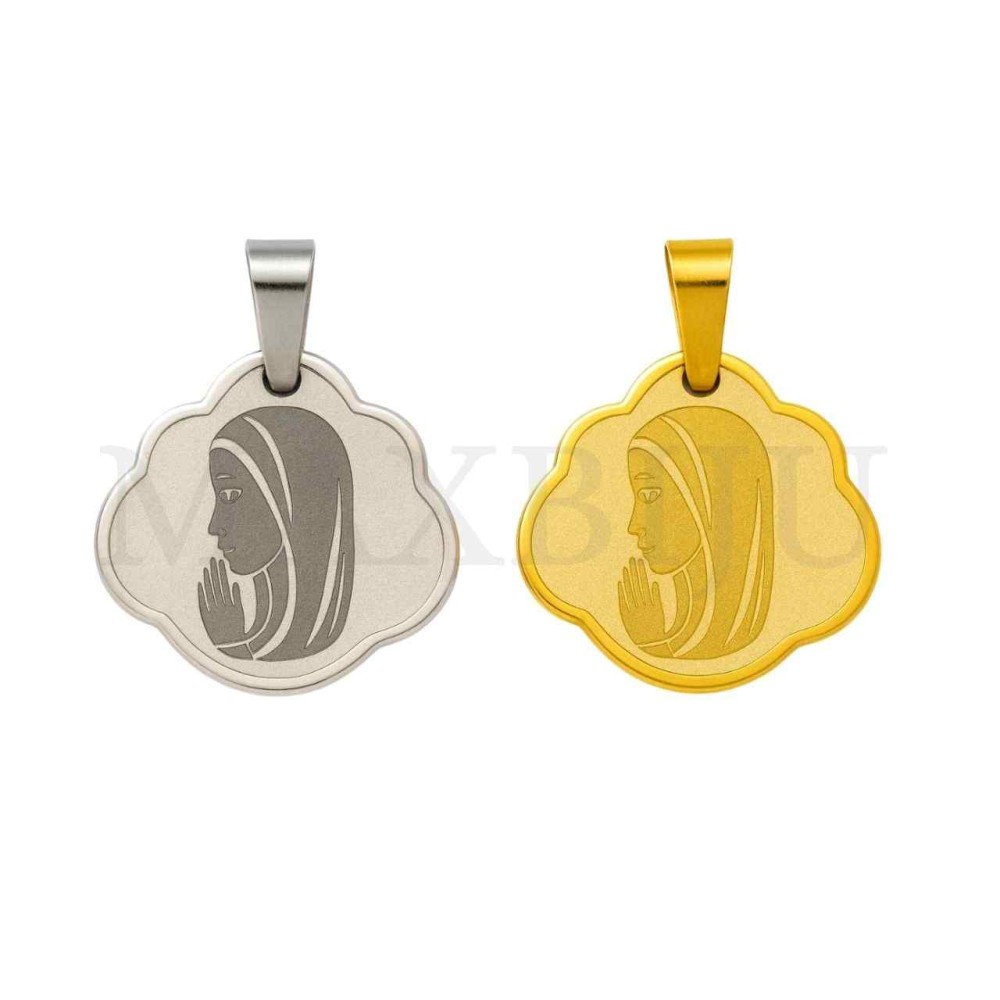 Stainless Steel Pendant - Our Lady 25x23mm