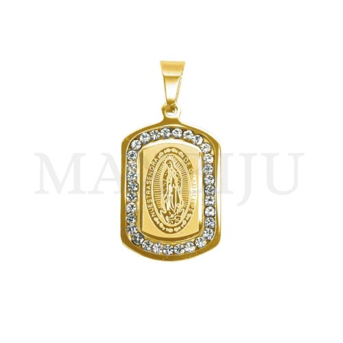 Stainless Steel Pendant - Our Lady of Guadalupe 20x32mm