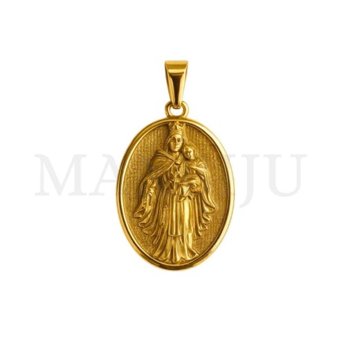 Stainless Steel Pendant - Our Lady of Mount Carmel 29x40mm