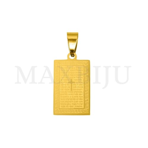 Stainless Steel Pendant - The Lord's Prayer 15x26mm