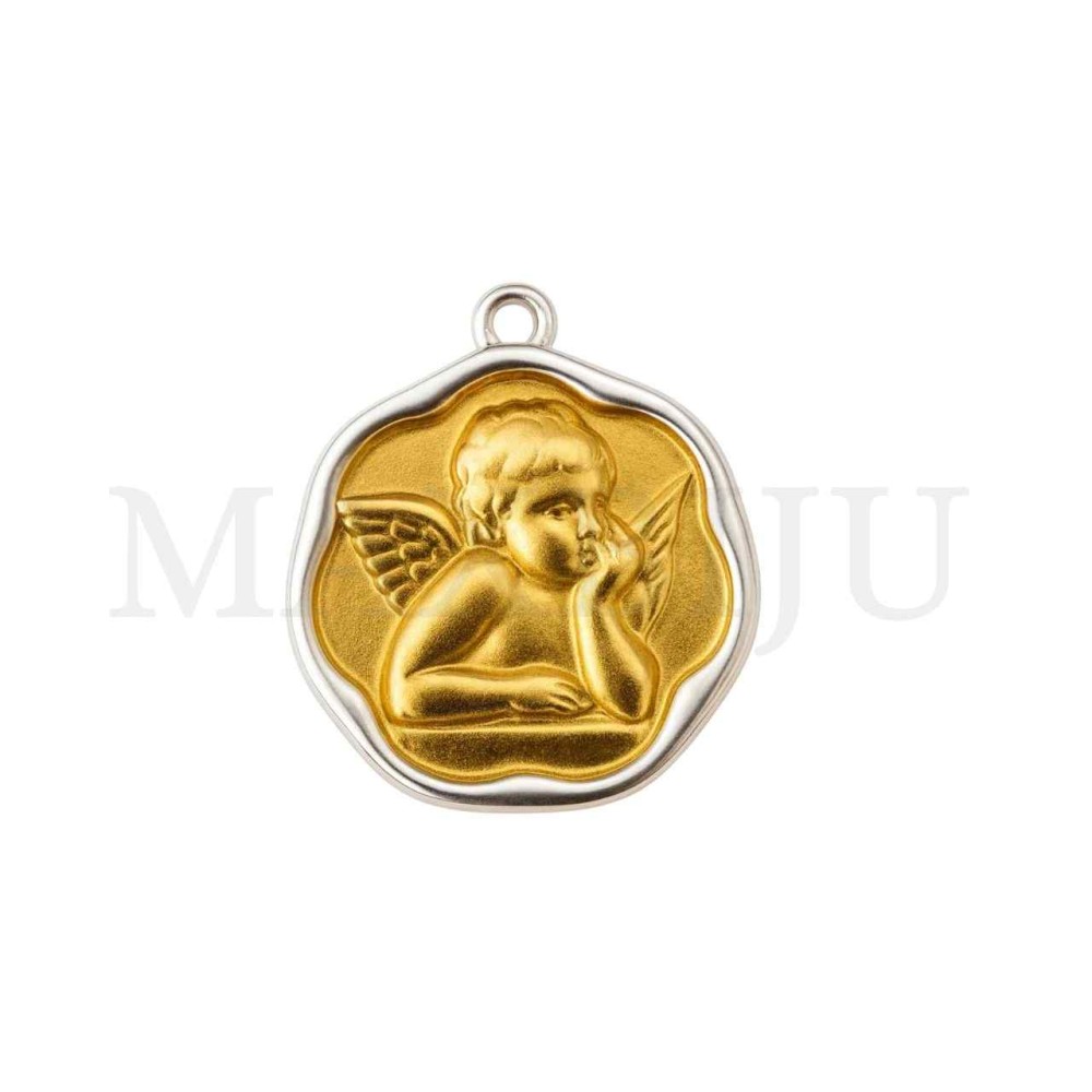 Stainless Steel Pendant - Angel 18x20mm