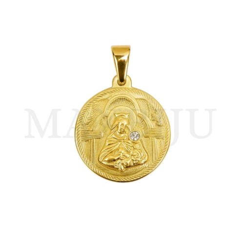 Stainless Steel Pendant - Our Lady of Mount Carmel 29mm