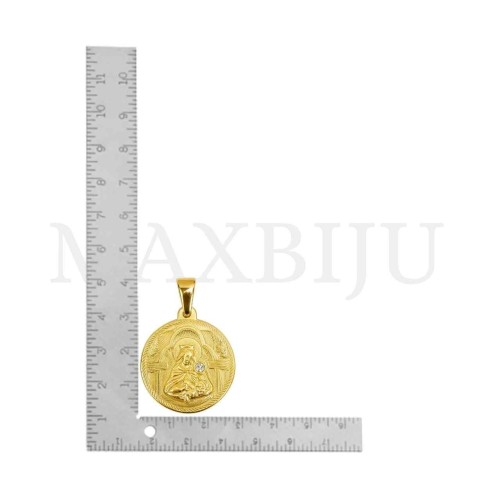 Stainless Steel Pendant - Our Lady of Mount Carmel 29mm