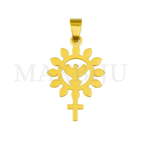 Stainless Steel Pendant - Holy Spirit 23x35mm