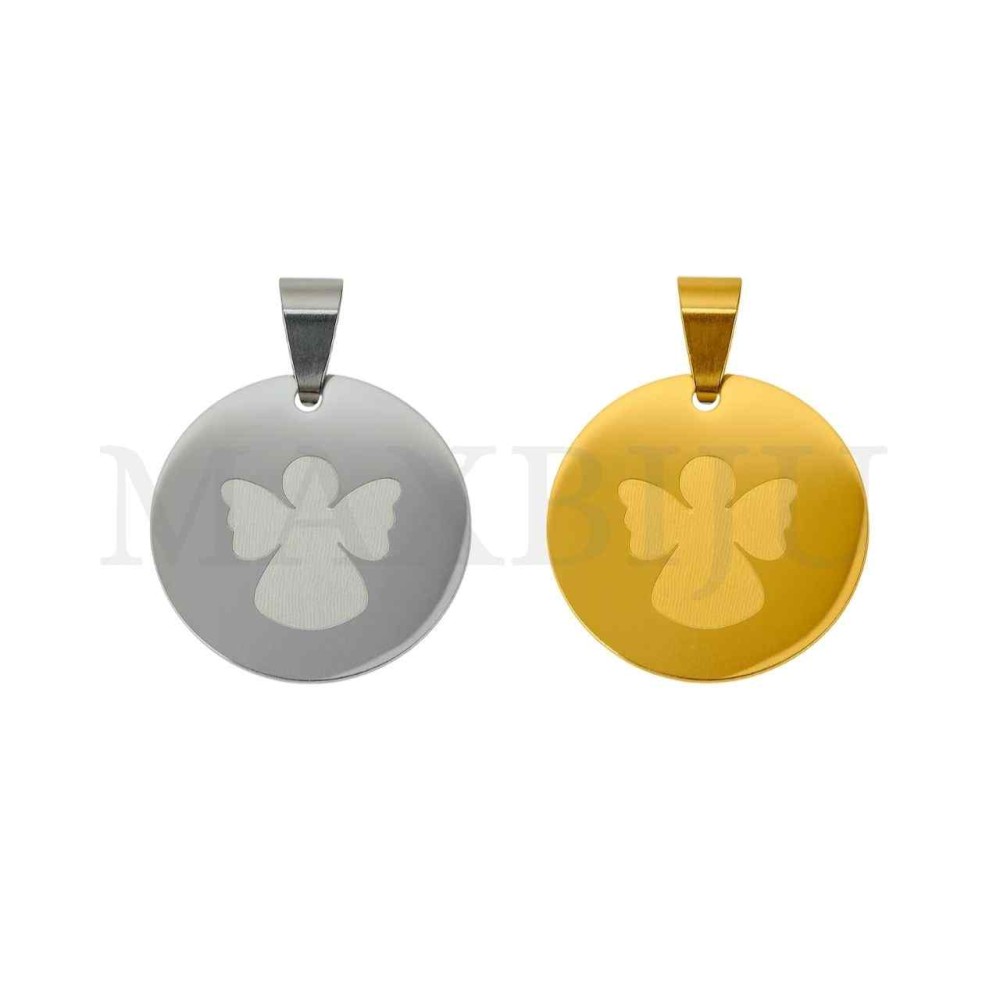 Stainless Steel Pendant - Angel 25mm
